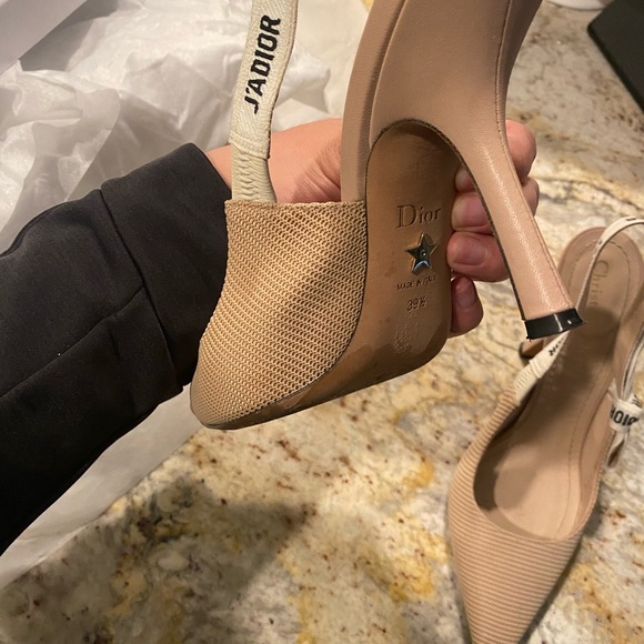 Dior J’adior Nude Slingback Pump in 39 1/2 - 9.5 - Picture 10 of 16